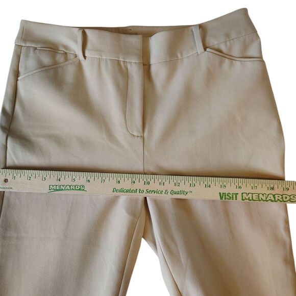 Chico's Beige Straight Leg High-rise Zip Front Pants with Pockets Size U.S. 6 R - Picture 7 of 9